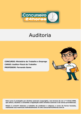 Seguran&ccedil;a e Sa&uacute;de do Trabalho
