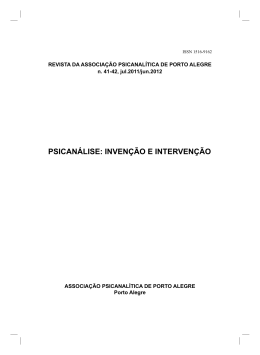 APPOA_MIOLO Livro.indb - APPOA - Associa&ccedil;&atilde;o Psicanal&iacute;tica de