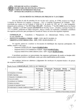 ESTADO DE SANTA CATARINA sECRETARIA DE
