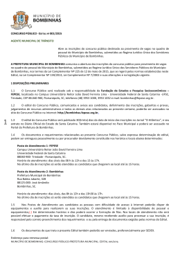 edital - 01/2015 - Prefeitura Municipal de Bombinhas