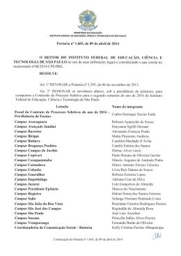 Portaria nº 1.603, de 09 de abril de 2014