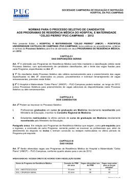 Edital do Hospital e Maternidade Dr. Celso Pierro da PUC - aborl-ccf