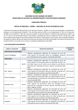 Edital nº01/2015-SEARH-SEEC