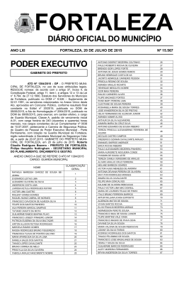 portaria - Prefeitura Municipal de Fortaleza