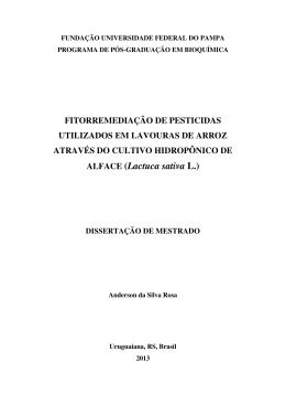 FITORREMEDIA&Ccedil;&Atilde;O DE PESTICIDAS