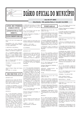 Edi&ccedil;&atilde;o 2893 - Portal da Prefeitura de Uberl&acirc;ndia