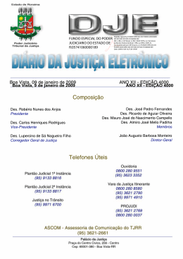 Di&aacute;rio do Poder Judici&aacute;rio - Di&aacute;rio da Justi&ccedil;a Eletr&ocirc;nico