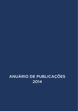 Anu&aacute;rio de Publica&ccedil;&otilde;es 2014