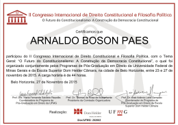 arnaldo boson paes - II Congresso Internacional de Direito