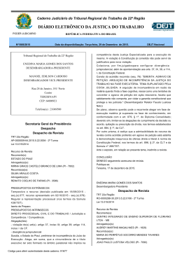 DI&Aacute;RIO ELETR&Ocirc;NICO DA JUSTI&Ccedil;A DO TRABALHO