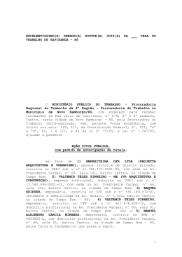 &agrave; 1&ordf; se&ccedil;&atilde;o de diss&iacute;dios individuais do egr&eacute;gio tribunal regiona