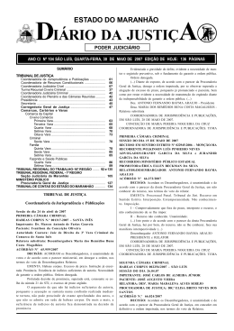 diário da justiça - Portal do Poder Judiciário do Estado do Maranhão