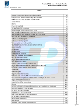&Iacute;ndice Compet&ecirc;ncia Material da Justi&ccedil;a do Trabalho