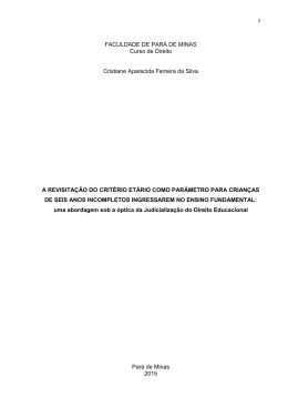 FACULDADE DE PAR&Aacute; DE MINAS Curso de Direito