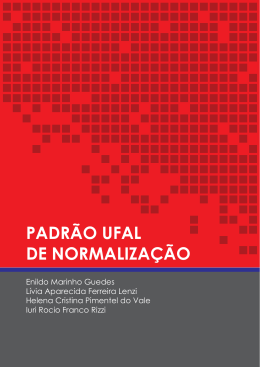 Padrão UFAL de normalização - Universidade Federal de Alagoas