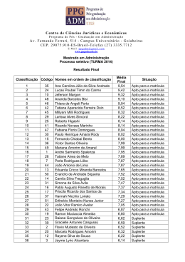 Resultado - Pr&oacute;-Reitoria de Pesquisa e P&oacute;s