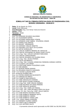 REUNI&Atilde;O ORDIN&Aacute;RIA n&ordm; 548 - 26/08/2015 (Arquivo em - Crea-SP