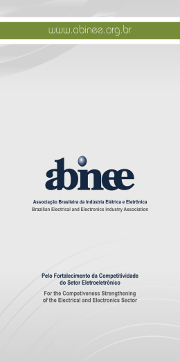 Folder Institucional Abinee - Abinee