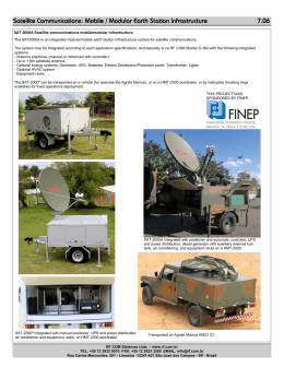 Satellite Communications: Mobile / Modular Earth Station Infrastructure