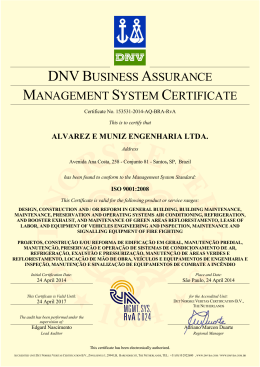 Certificação Iso 9001:2008