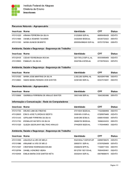 Candidatos que tiveram seus pedidos de isenção do pagamento da