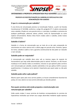 VERS&Atilde;O DE 16/06/14 O que &eacute; a remunera&ccedil;&atilde;o por