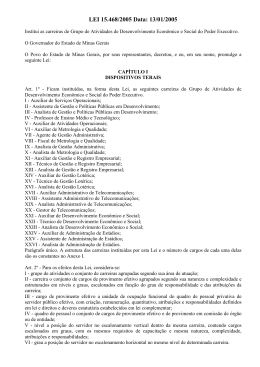 Lei 15.468 - SEDESE - SEDRU - SEDE - SETUR