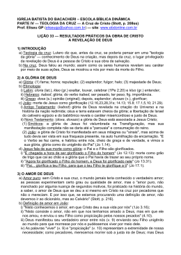 Li&ccedil;&atilde;o 33 - Resultados Pr&aacute;ticos da Obra de Cristo