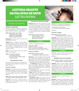 leitura orante da palavra de deus lectio divina