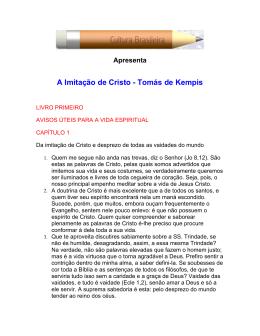 A Imita&ccedil;&atilde;o de Cristo