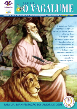 FAM&Iacute;LIA, MANIFESTA&Ccedil;&Atilde;O DO AMOR DE DEUS