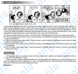 A personagem Mafaida, due esta em Buenos Aires, oiba o giobo em