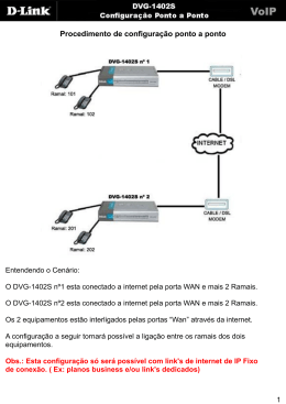 Ponto a ponto com dois DVG-1402S - D-Link