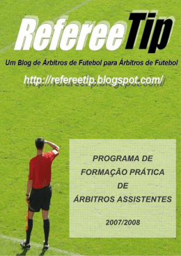 Forma&ccedil;&atilde;o Pr&aacute;ctica &Aacute;rbitros Assistentes