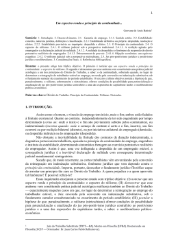 1 Um espectro ronda o princ&iacute;pio da continuidade... 1