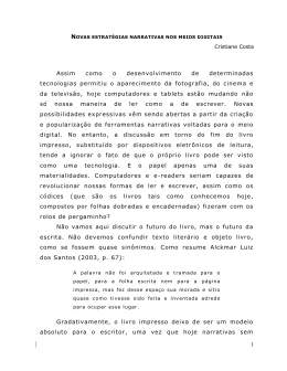 1 Assim como o desenvolvimento de determinadas