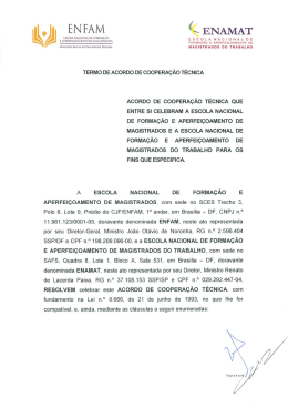 termo de acordo de coopera&ccedil;&atilde;o t&eacute;cnica enfam e enamat