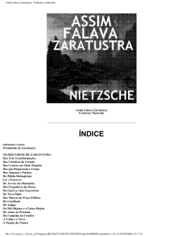 Assim Falava Zaratustra - Frederico Nietzsche
