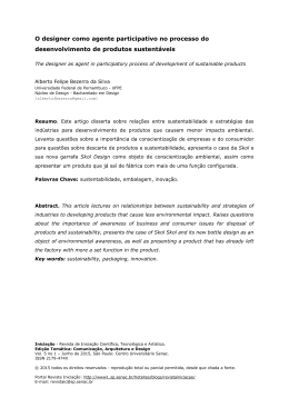 Artigo -O Designer como agente participativo no
