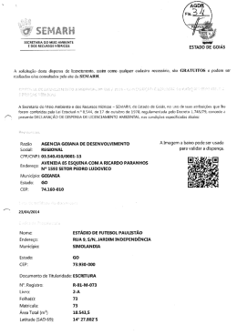 A solicita&ccedil;&atilde;o desta dispensa de licenciamento, assim como