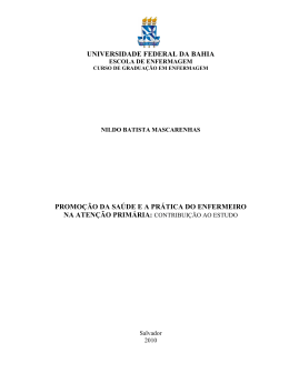 contribuição ao estudo - Universidade Federal da Bahia
