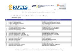 Lista Oficial de Universidades Seniores