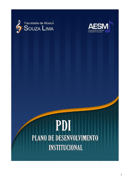 Projeto de Desenvolvimento Institucional 2015 (PDI)