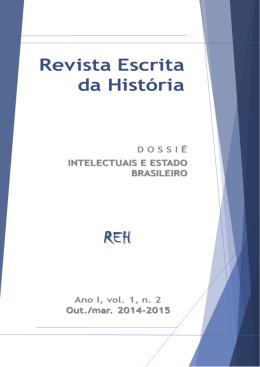artigos - Revista Escrita da Hist&oacute;ria