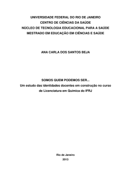 UNIVERSIDADE FEDERAL DO RIO DE JANEIRO