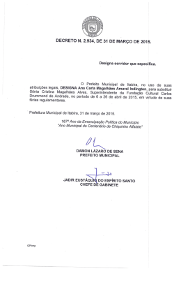 2934-2015 Designa Ana Carla Magalhaes Amaral Indington