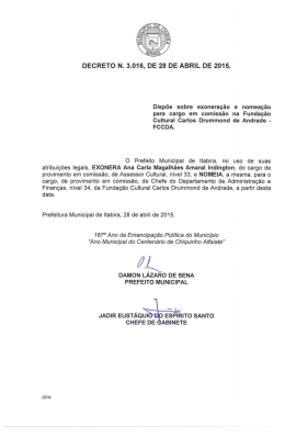 3016-2015 Exonera Ana Carla Magalhaes Amaral