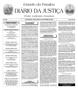 Diario da Justi a 29-05-2001 - Tribunal de Justiça da Paraíba