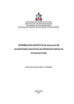 EPIDEMIOLOGIA DESCRITIVA DE Salmonella EM