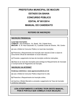 Edital de Concurso P&uacute;blico com Errata n&ordm; 1